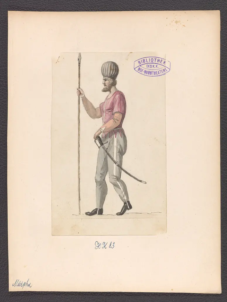 Marpha, Titel der Serie: Figurinen des k.k. Hof-Burgtheaters