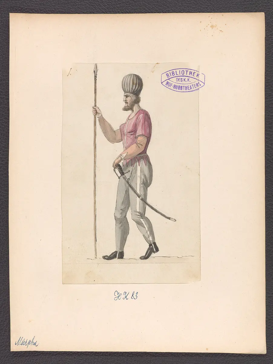 Marpha, Titel der Serie: Figurinen des k.k. Hof-Burgtheaters