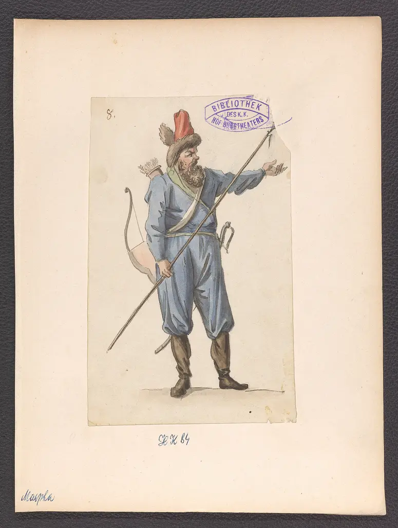 Marpha, Titel der Serie: Figurinen des k.k. Hof-Burgtheaters