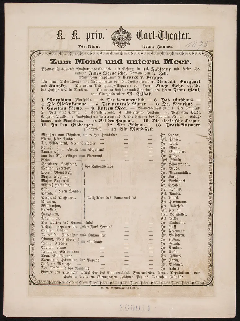 Zum Mond und unterm Meer, Alternativtitel: Die Reise nach dem Mond
