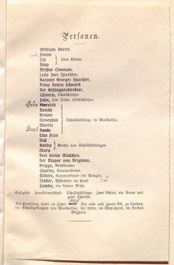 Klein Dorrit. Lustspiel in drei Akten