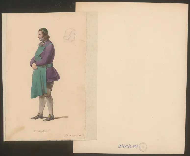 Bezahlte Schuld, Titel der Serie: Figurinen des k.k. Hof-Burgtheaters