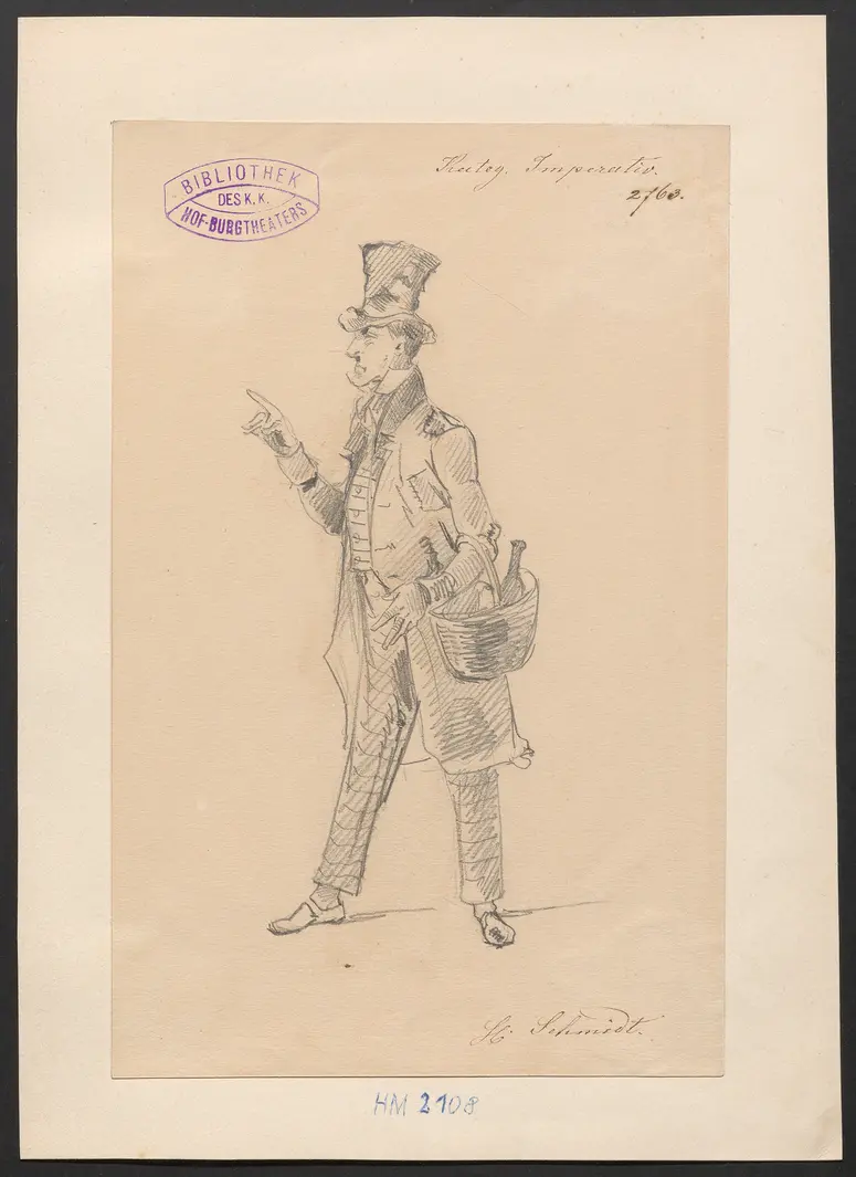 Der kategorische Imperativ, Titel der Serie: Figurinen des k.k. Hof-Burgtheaters