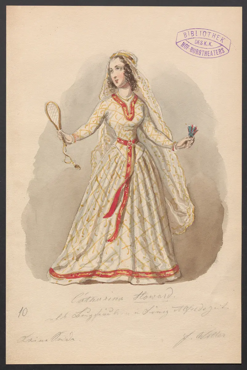 Katharina Howard, Titel der Serie: Figurinen des k.k. Hof-Burgtheaters