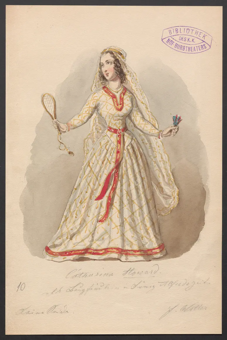 Katharina Howard, Titel der Serie: Figurinen des k.k. Hof-Burgtheaters