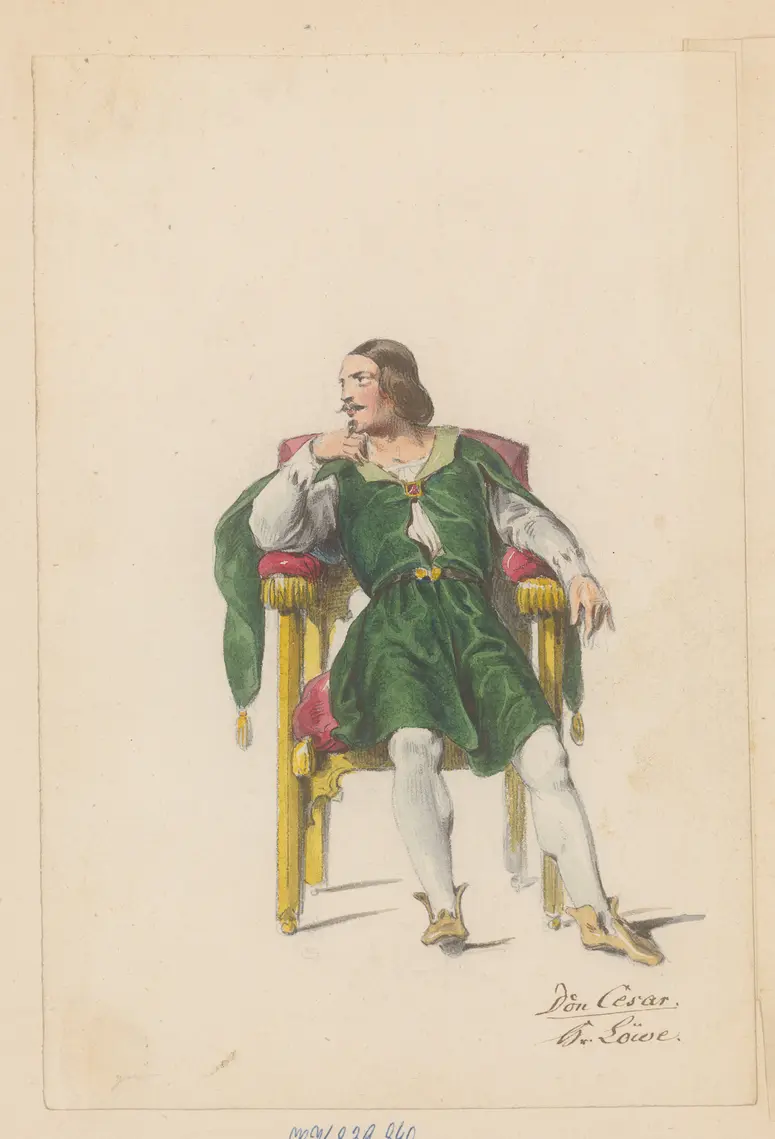 Ein weibliches Herz, Titel der Serie: Figurinen des k.k. Hof-Burgtheaters