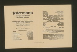 Jedermann, Titel in Vorlageform: Jedermann. Das Spiel vom Sterben des reichen Mannes