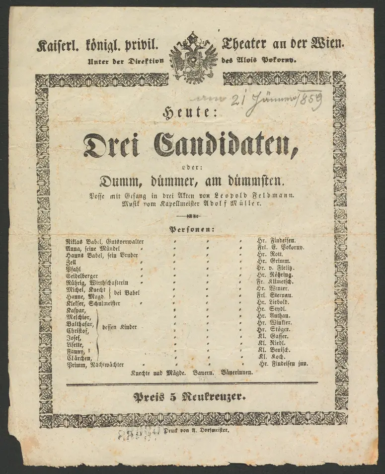 Drei Candidaten, oder Dumm, dümmer, am dümmsten