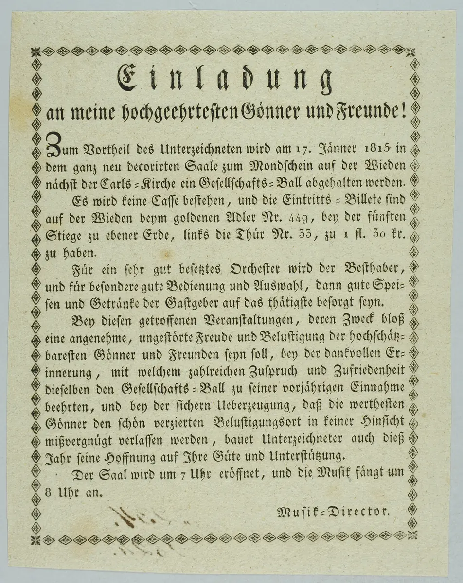 Gesellschaftsball im Saal zum Mondschein