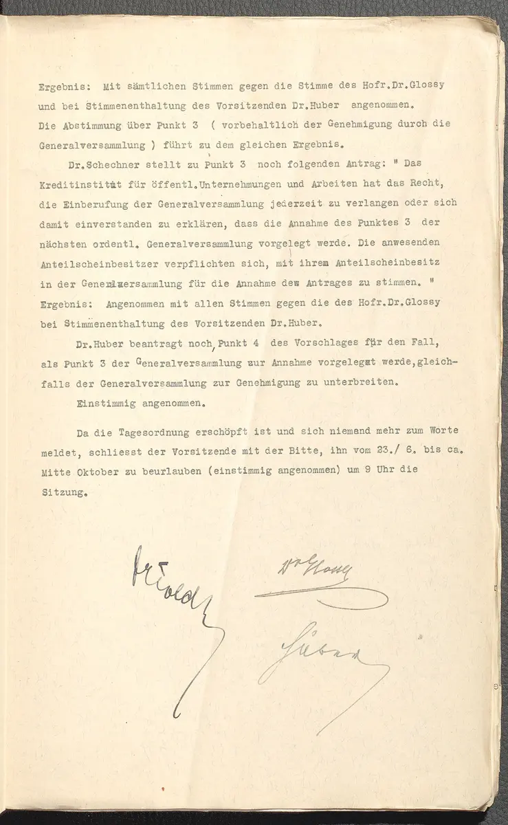 Protokolle der Ausschusssitzungen des Vereines des Deutschen Volkstheaters in Wien