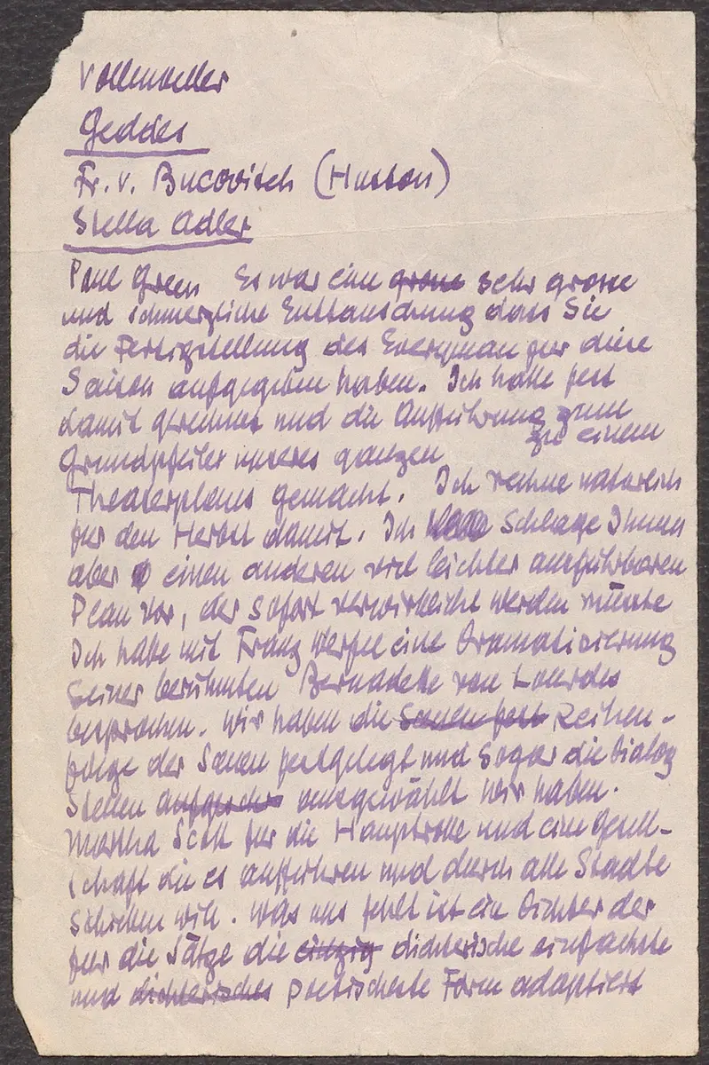 Briefentwurf