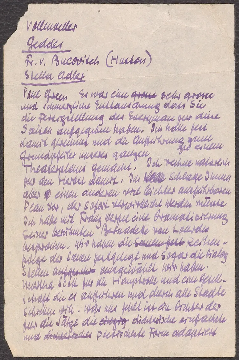 Briefentwurf