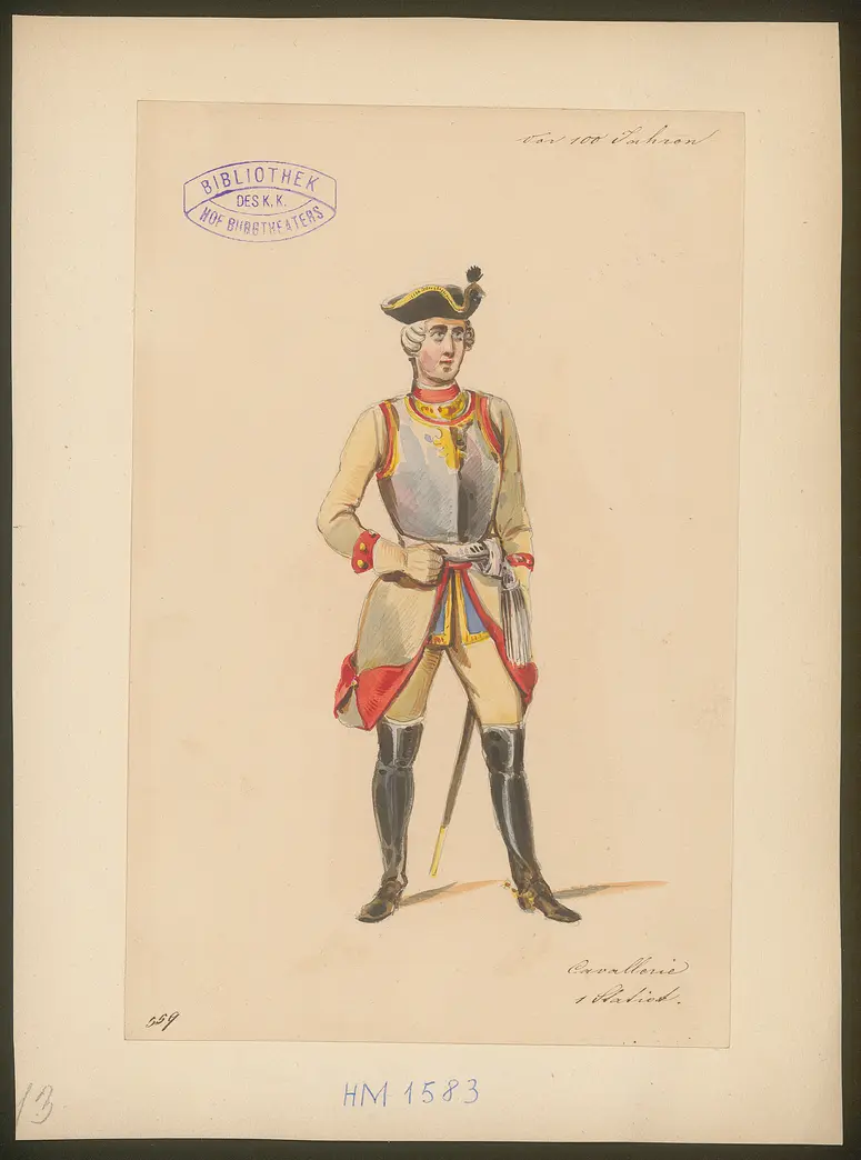 Vor hundert Jahren, Titel der Serie: Figurinen des k.k. Hof-Burgtheaters