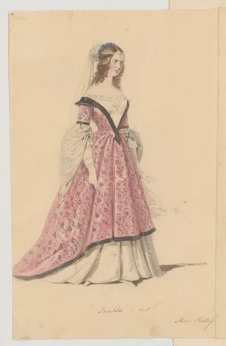 Imelda Lambertazzi, Titel der Serie: Figurinen des k.k. Hof-Burgtheaters