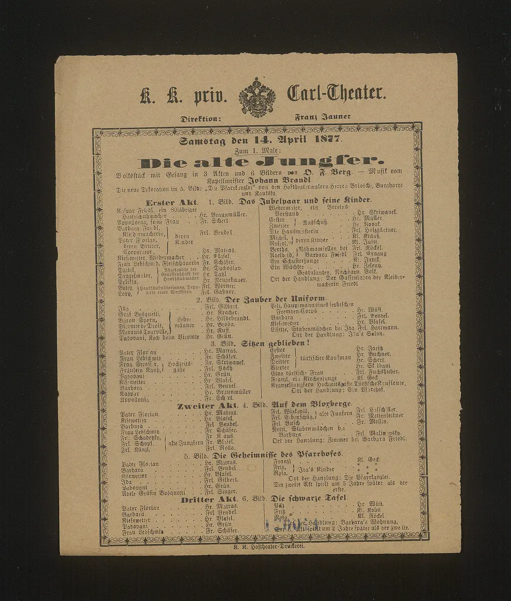 Die alte Jungfer