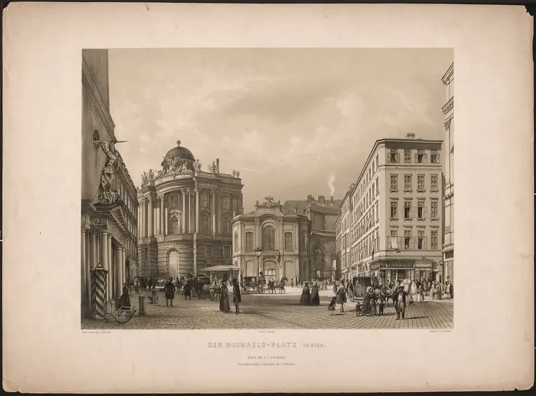 Wien, Altes Burgtheater, Titel in Vorlageform: Der Michaels-Platz in Wien
