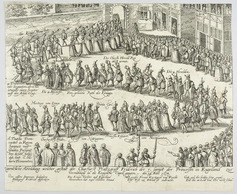 Hochzeit des Kurfürsten Friedrich V. von der Pfalz und Elisabeth Stuart