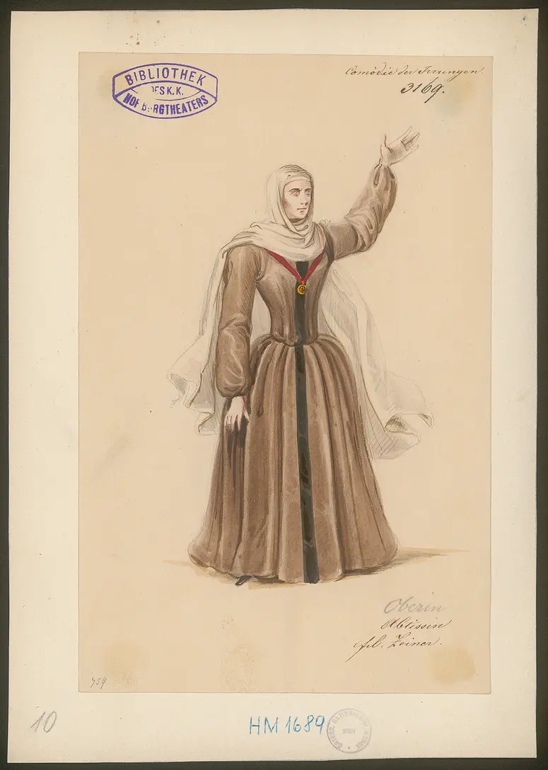 Die Komödie der Irrungen, Originaltitel: The Comedy of Errors, Titel der Serie: Figurinen des k.k. Hof-Burgtheaters