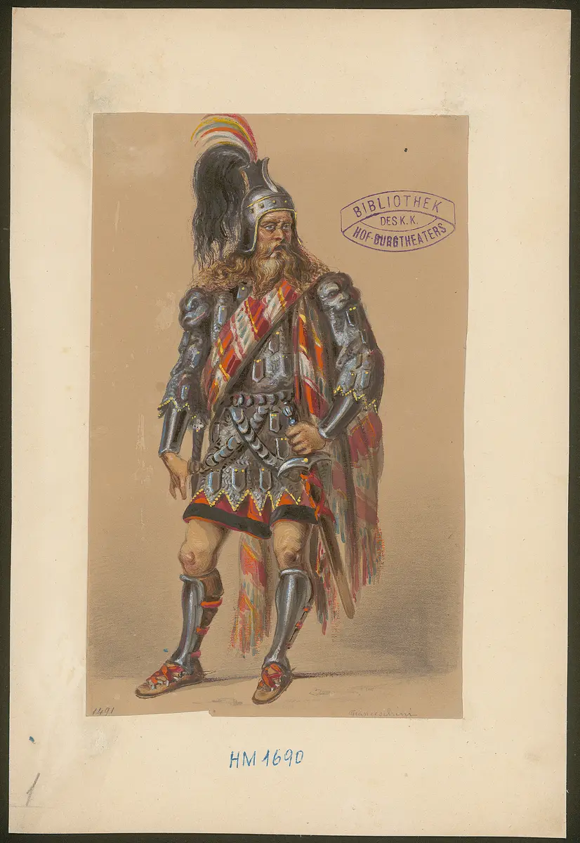 Macbeth, Titel der Serie: Figurinen des k.k. Hof-Burgtheaters