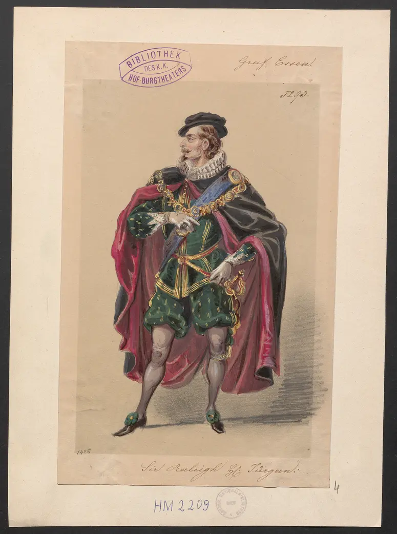 Graf Essex, Titel der Serie: Figurinen des k.k. Hof-Burgtheaters