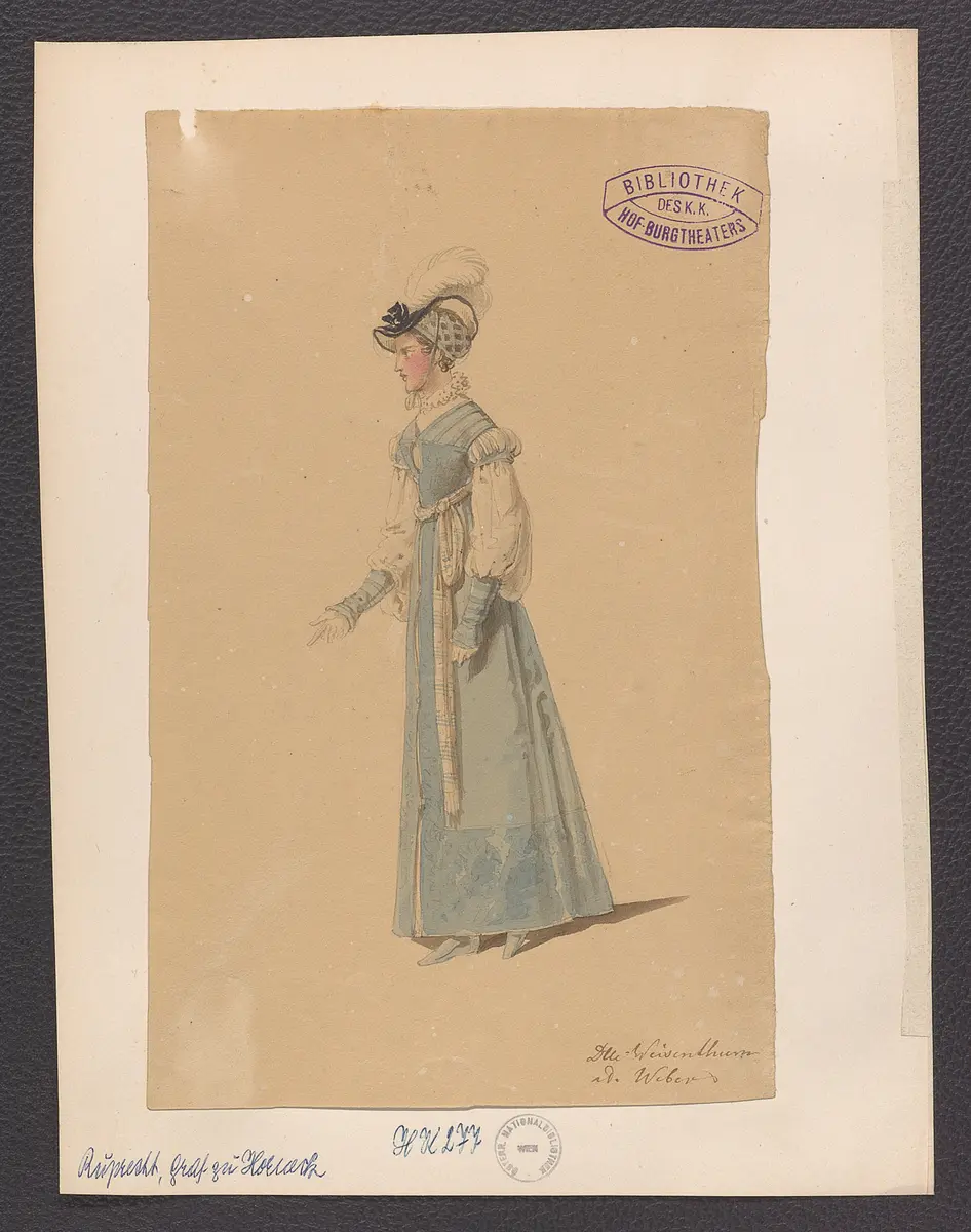 Ruprecht, Graf zu Horneck, Titel der Serie: Figurinen des k.k. Hof-Burgtheaters