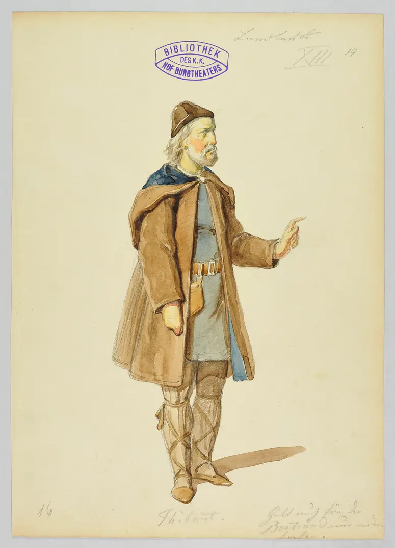 Die Jungfrau von Orleans, Titel der Serie: Figurinen des k.k. Hof-Burgtheaters