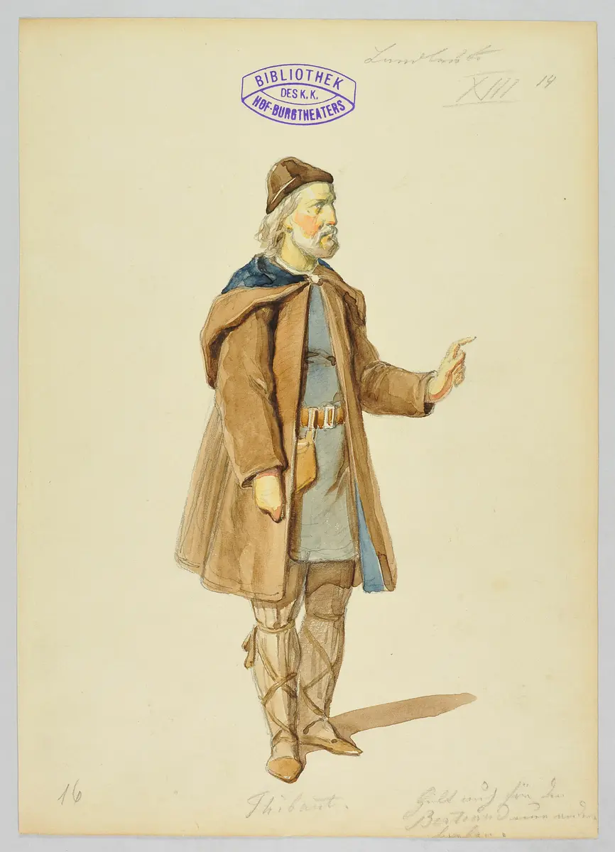 Die Jungfrau von Orleans, Titel der Serie: Figurinen des k.k. Hof-Burgtheaters