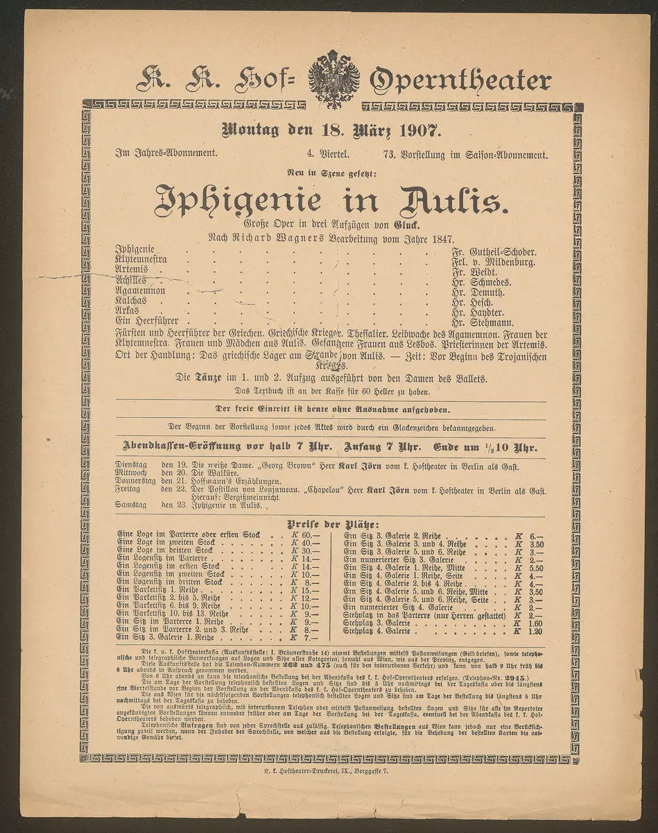 Iphigenie in Aulis