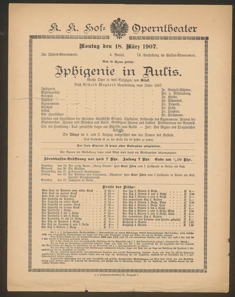 Iphigenie in Aulis
