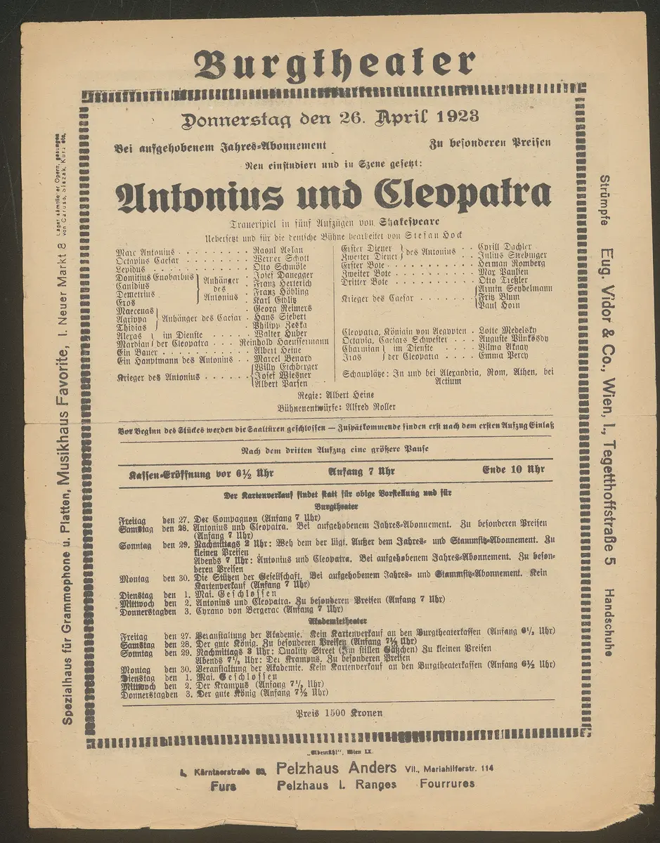 Antonius und Cleopatra