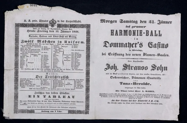Zwölf Mädchen in Uniform, Der Tritschtratsch, HARMONIE-BALL in Dommayer's Casino in Hietzing, bei Eröffung des neuen Blumensaales