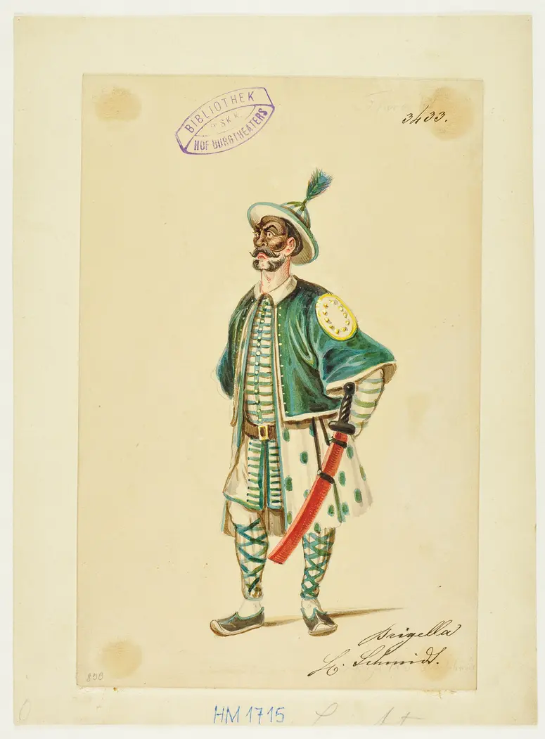 Turandot, Prinzessin von China, Suchtitel: Turandot, Titel der Serie: Figurinen des k.k. Hof-Burgtheaters