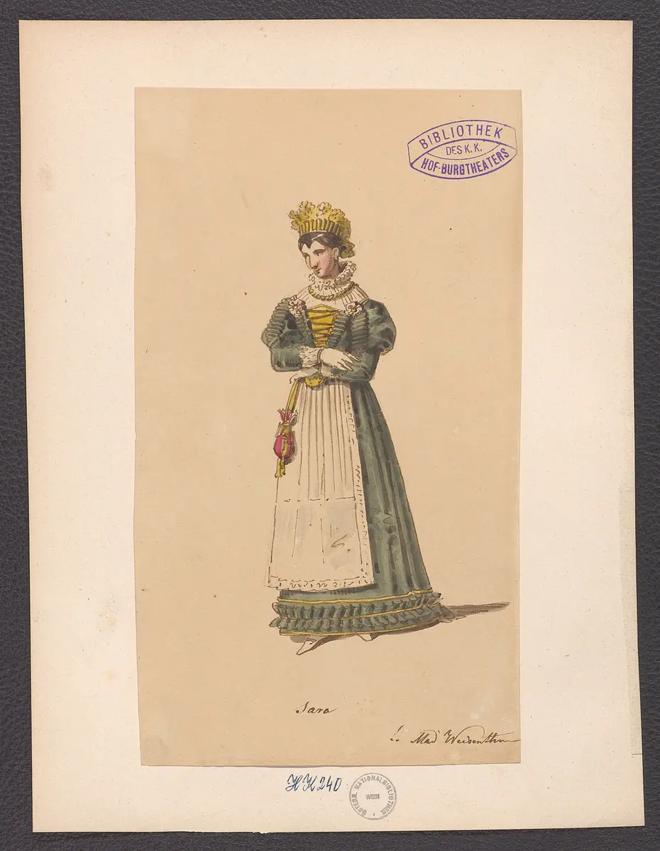 Richard von Franken, Titel der Serie: Figurinen des k.k. Hof-Burgtheaters