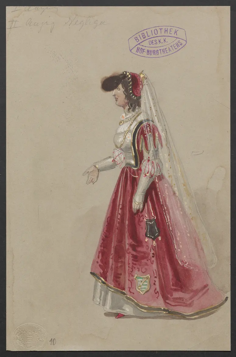 Kunz von Kaufung, Titel der Serie: Figurinen des k.k. Hof-Burgtheaters