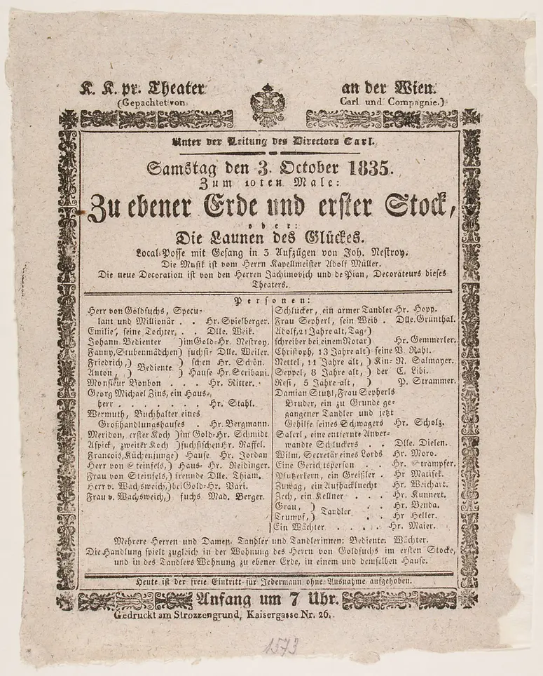 Zu ebener Erde und erster Stock