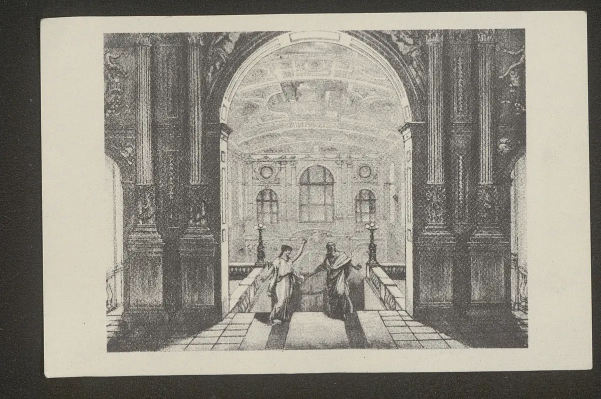 Wien, Burgtheater, Titel der Serie: Bildserie der Österreichischen Tabakregie