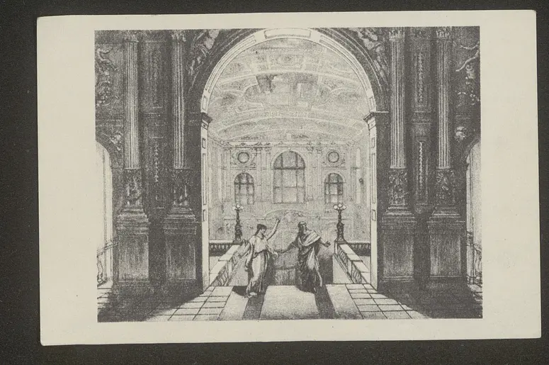 Wien, Burgtheater, Titel der Serie: Bildserie der Österreichischen Tabakregie