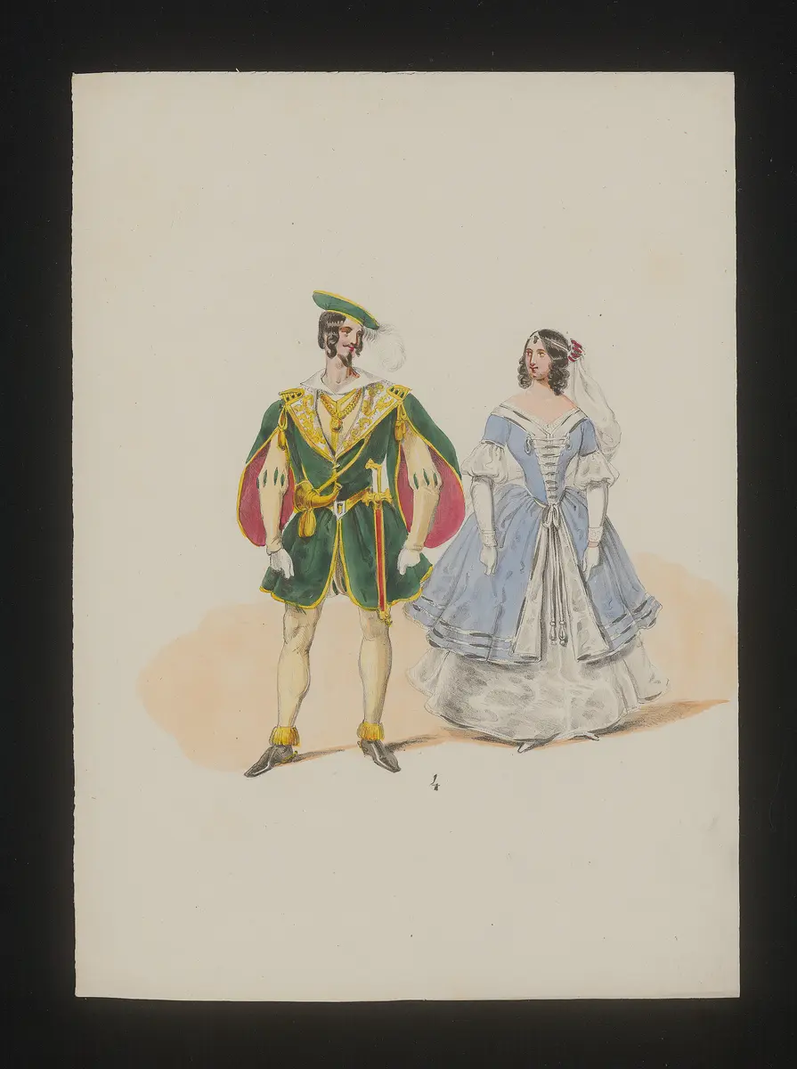 Ring und Maske, Titel der Serie: Neue Costume-Sammlung verschiedener Zeiten und Nationen