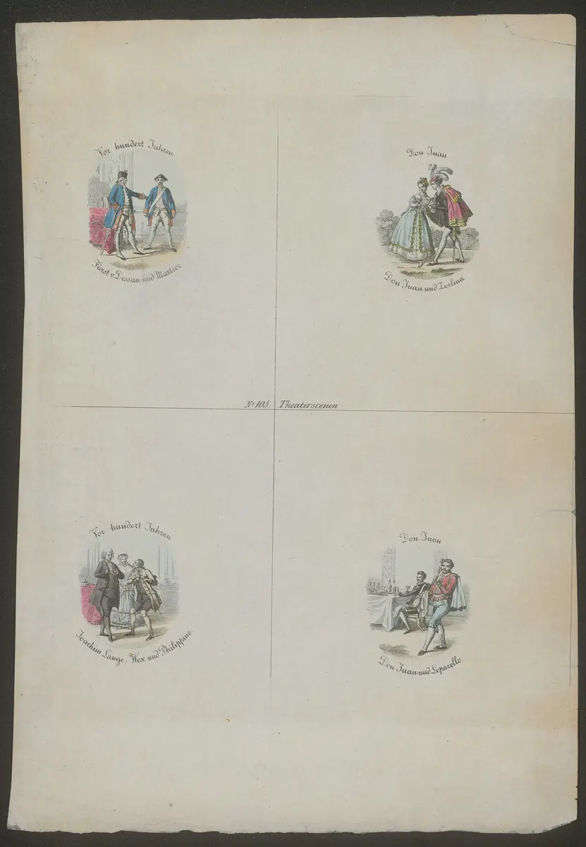 Don Giovanni, Vor hundert Jahren, Titel in Vorlageform: Don Juan