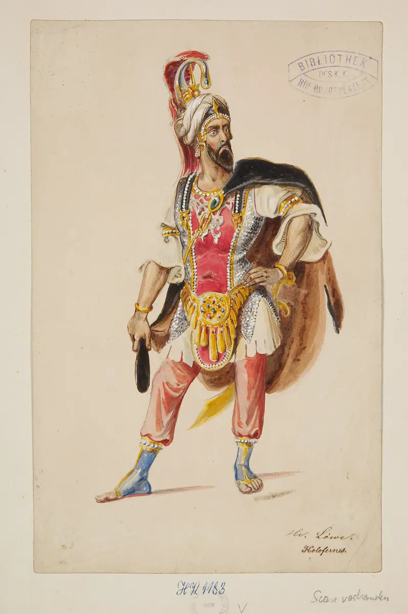 Judith, Titel der Serie: Figurinen des k.k. Hof-Burgtheaters