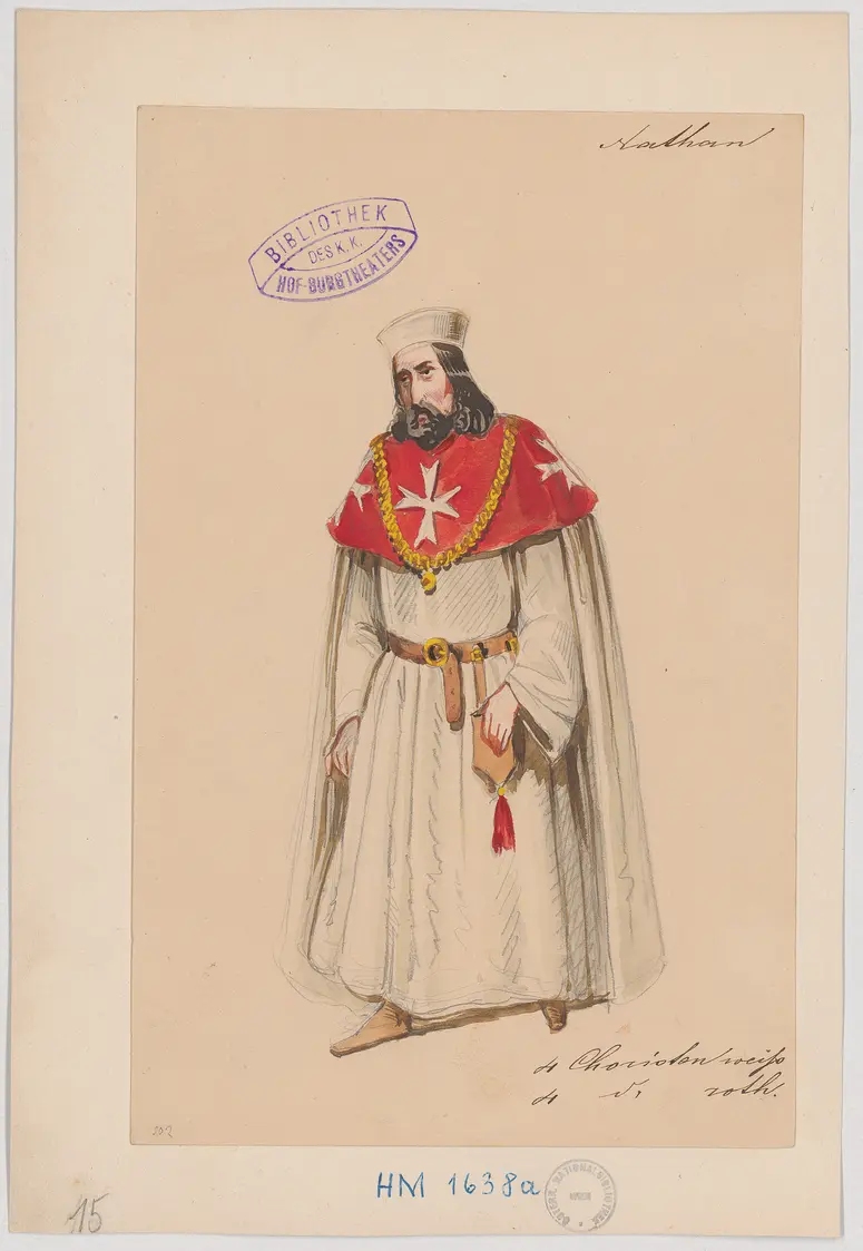 Nathan der Weise, Titel der Serie: Figurinen des k.k. Hof-Burgtheaters