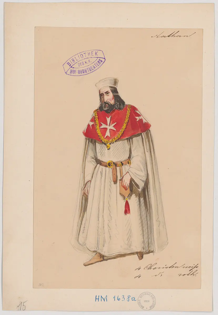 Nathan der Weise, Titel der Serie: Figurinen des k.k. Hof-Burgtheaters