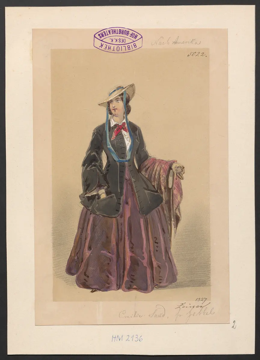Das Bild der Mutter, Titel der Serie: Figurinen des k.k. Hof-Burgtheaters