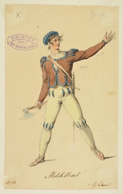 Wilhelm Tell, Titel der Serie: Figurinen des k.k. Hof-Burgtheaters