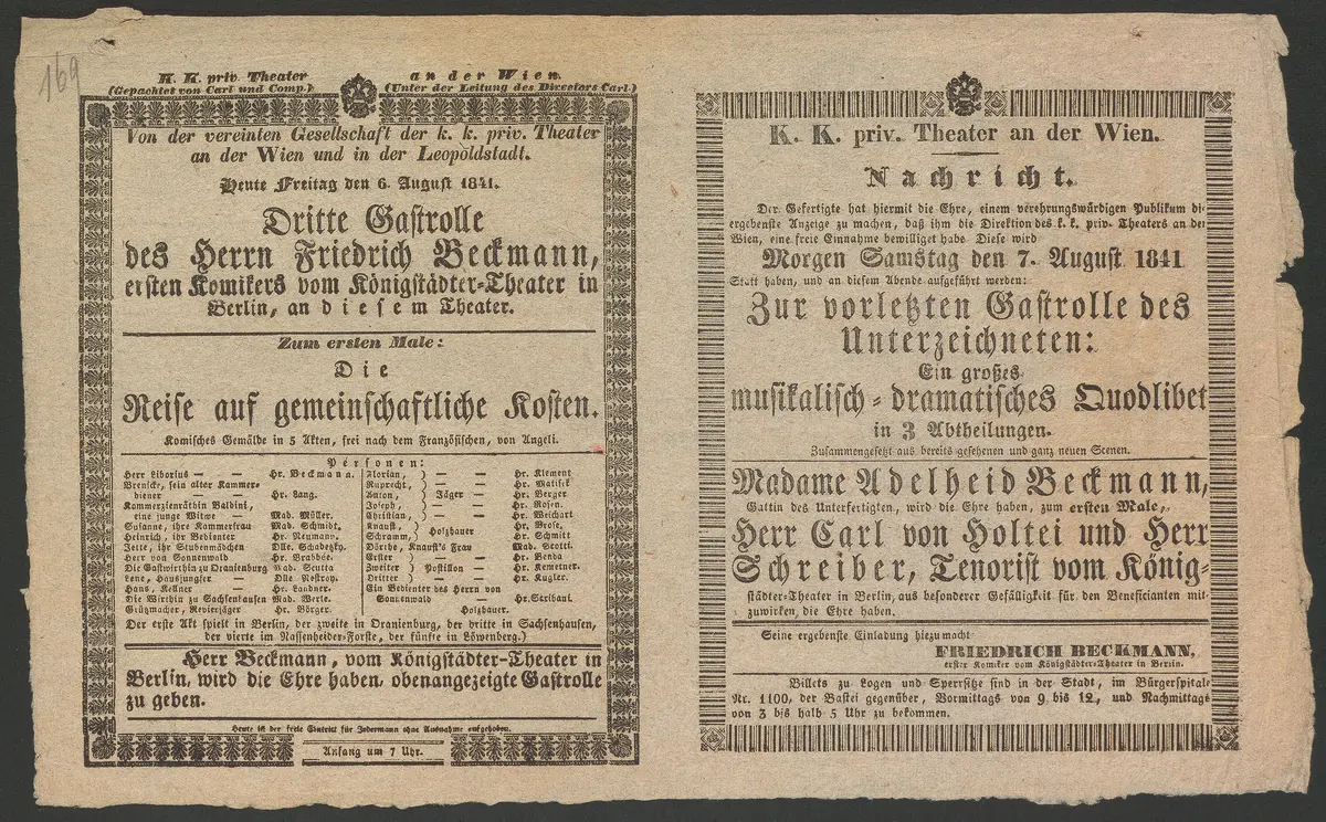 Die Reise auf gemeinschaftliche Kosten, Großes musikalisches Quodlibet