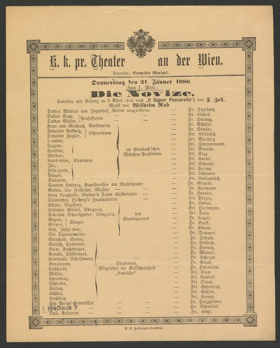 Die Novize, Il Signor Pascarello (Vorlage)
