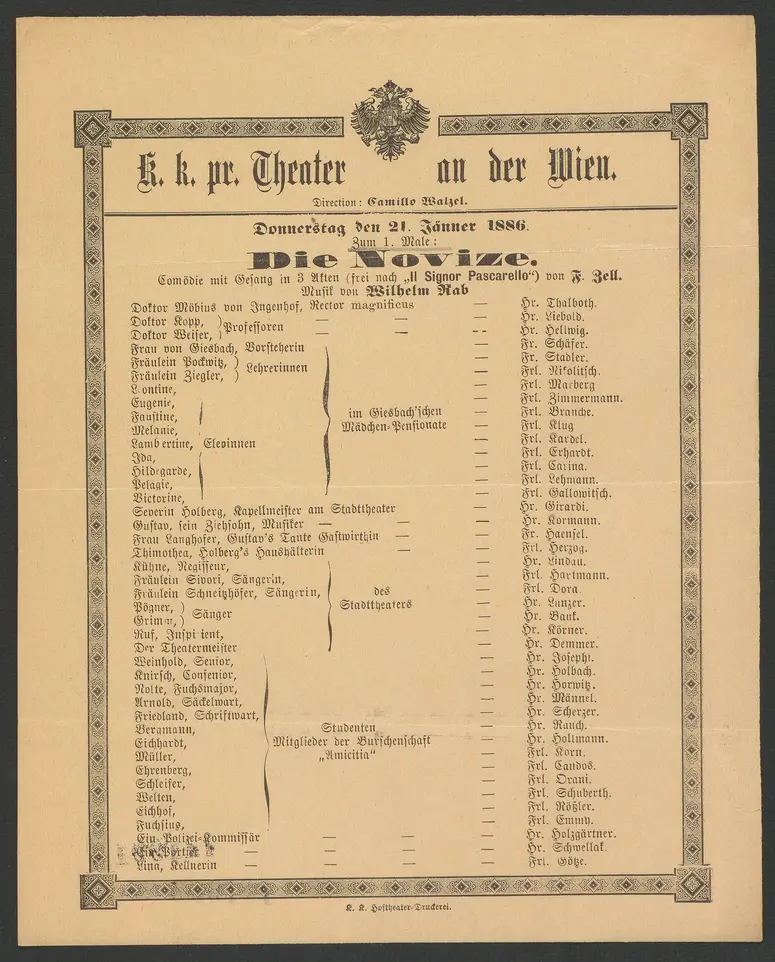 Die Novize, Il Signor Pascarello (Vorlage)