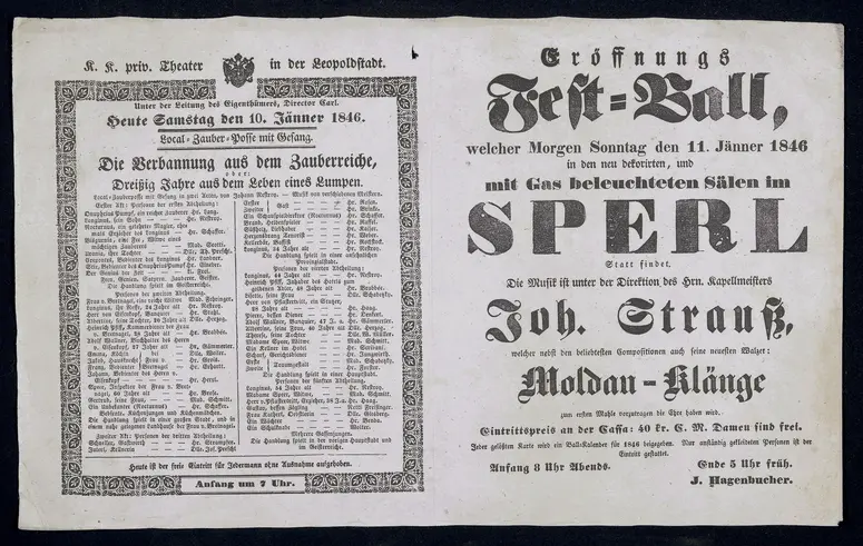 Die Verbannung aus dem Zauberreiche, oder: Dreißig Jahre aus dem Leben eines Lumpen, Eröffnungs Fest-Ball [...] im SPERL