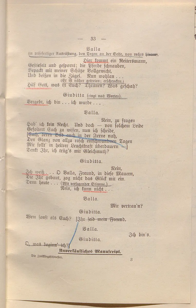Die Zwillingsschwester.
