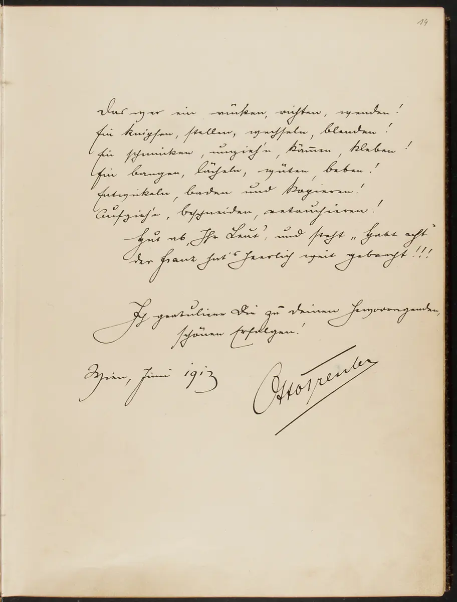 Gästebuch. Atelier Franz-Xaver Setzer, Wien